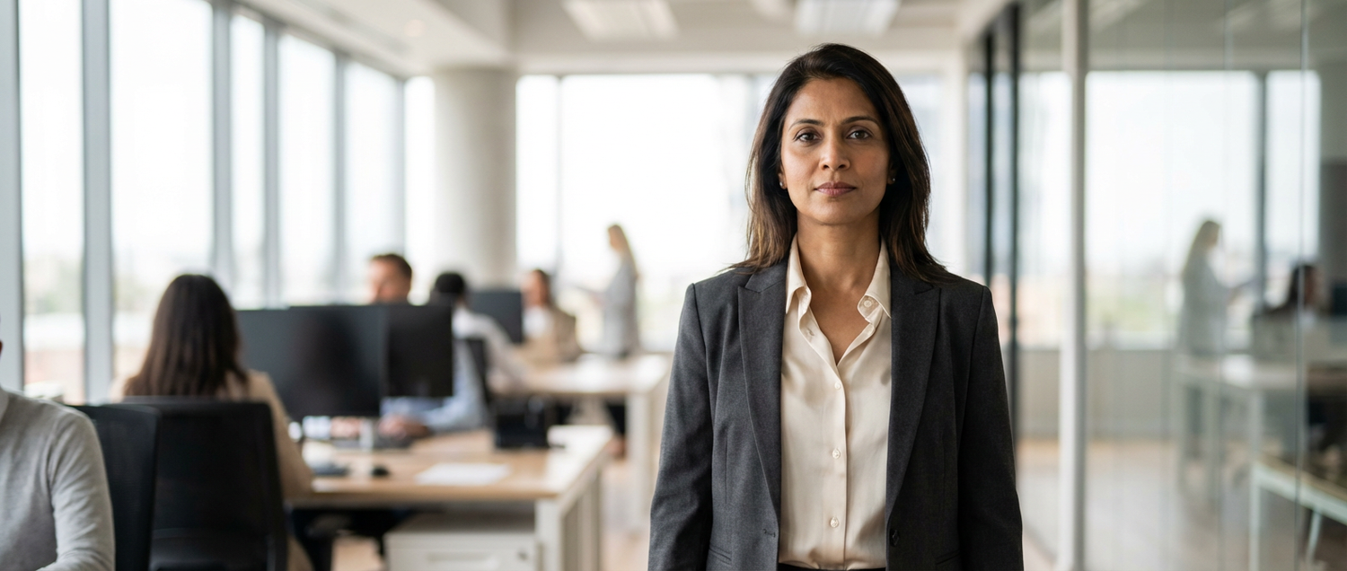 Senior leader in a professional environment